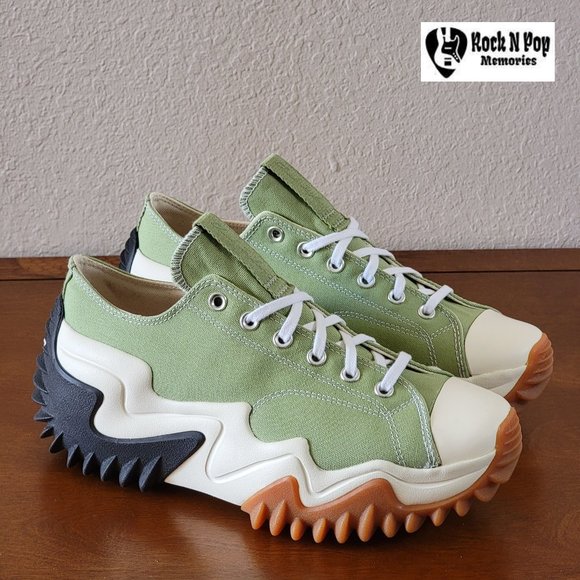 Converse Men's Run Star Motion Ox A03906C Aloe Green/Egret/Black Size 10 - Picture 1 of 6